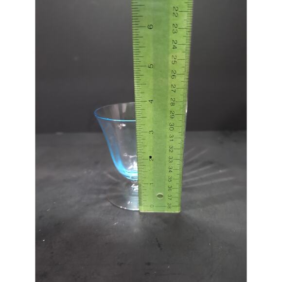 Fostoria Oyster Fruit Cocktail Glass, Azure‎ Optics 3.5", Vintage Glassware - Picture 8 of 10